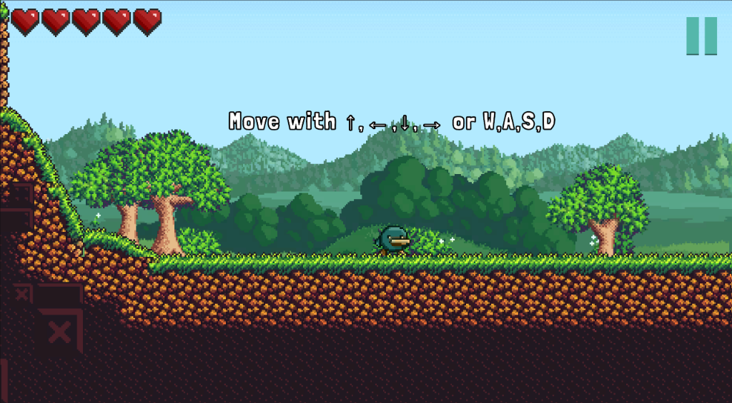 Raise World Screenshot - Movement tutorial